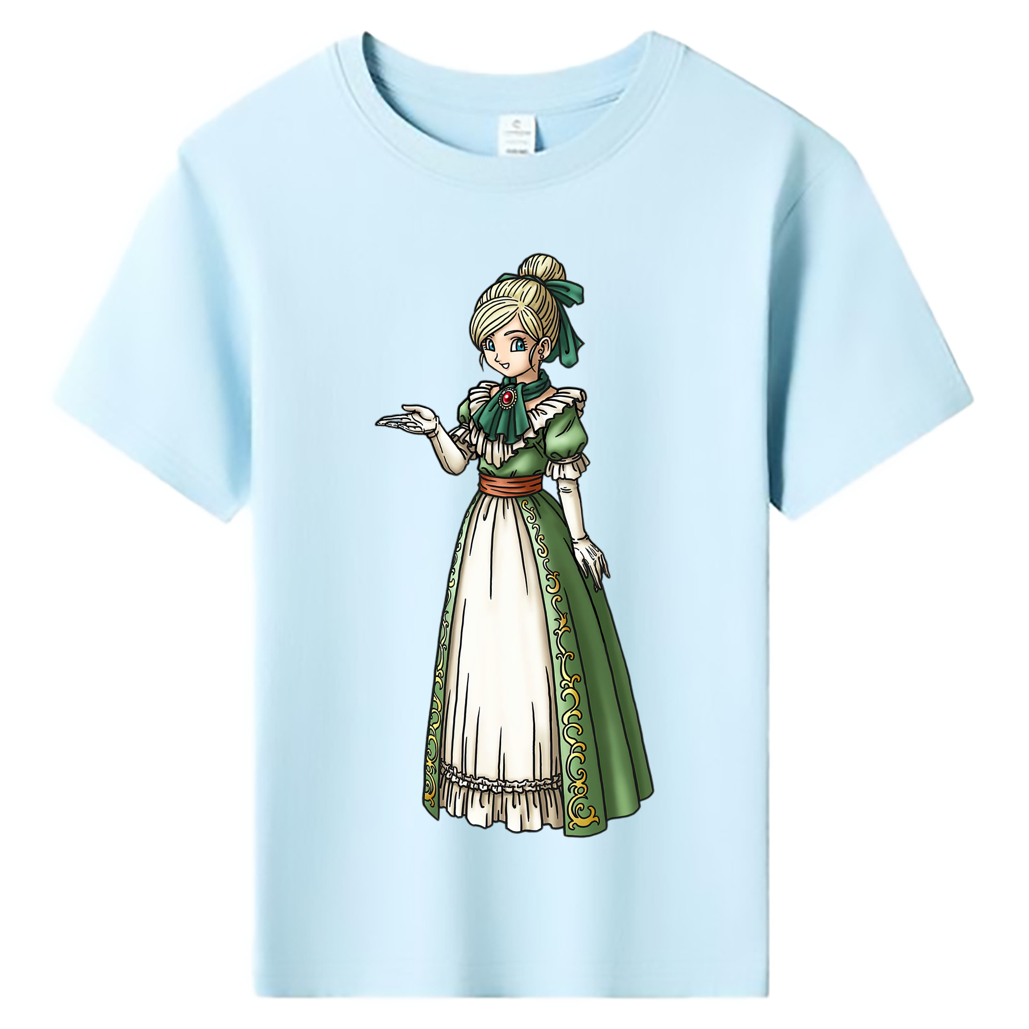（画像用） ドラゴンクエスト Doragon Kuesuto Dragon Quest 綿100％キッズTシャツ（フロントプリント）